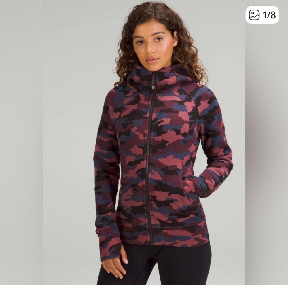 Lululemon scuba smokey night sea Camouflage Jacket